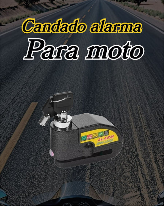 Candado alarma para moto