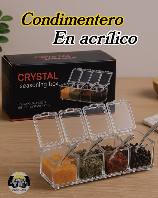 Condimentero en acrílico