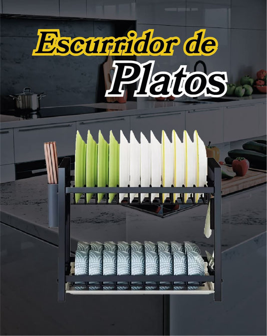 Escurridor de platos 2 niveles