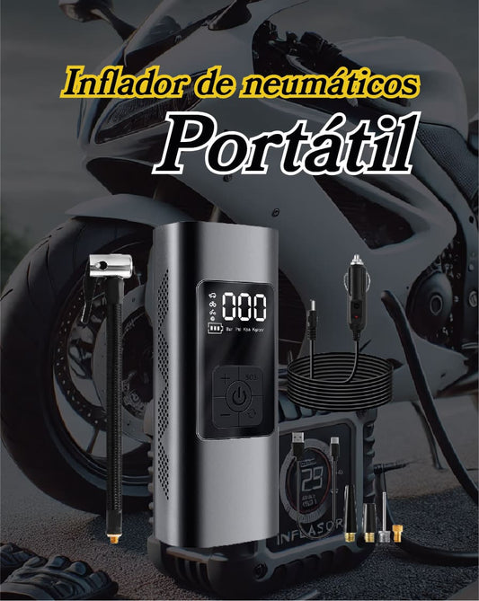 Inflador de neumáticos portátil