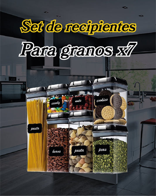 Set de recipientes para granos X7